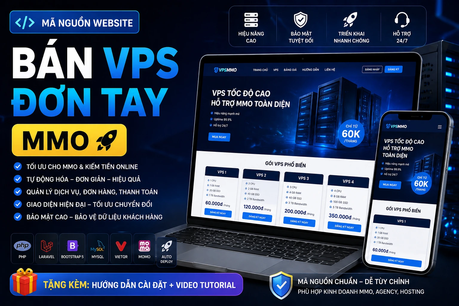 Source code bán vps , đơn tay của sunihost.com